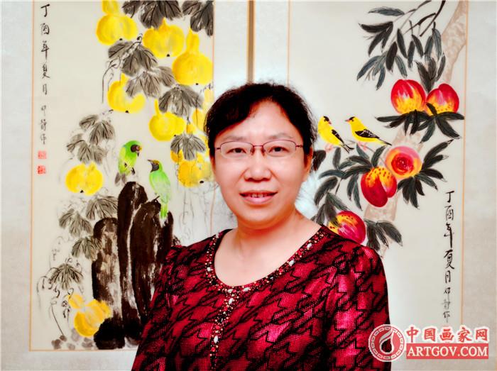 书画家邓静 著名花鸟画家邓静老师 书画家邓静 著名花鸟画家邓静老师