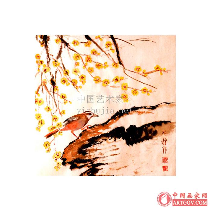 书画家邓静 著名花鸟画家邓静老师 书画家邓静 著名花鸟画家邓静老师
